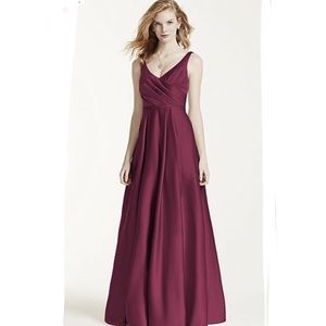wine ball gown